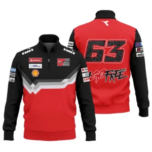 Francesco Bagnaia Ducati Lenovo Team Exclusive Logo Quarter Zip Sweatshirt QTVAGP110625A13DUC-QTZ