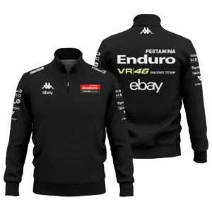 VR46 Racing Team Exclusive Logo Quarter Zip Sweatshirt QTVAGP120625A15VR46-QTZ