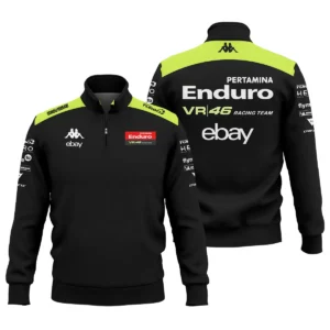 VR46 Racing Team Exclusive Logo Quarter Zip Sweatshirt QTVAGP120625A16VR46-QTZ