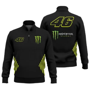 VR46 Racing Team Exclusive Logo Quarter Zip Sweatshirt QTVAGP120625A17VR46-QTZ