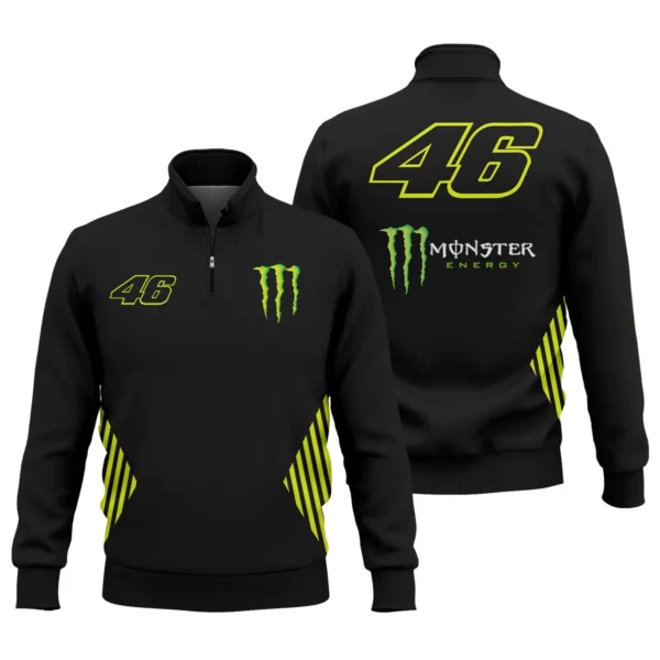 VR46 Racing Team Exclusive Logo Quarter Zip Sweatshirt QTVAGP120625A17VR46-QTZ
