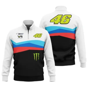 VR46 Racing Team Exclusive Logo Quarter Zip Sweatshirt QTVAGP120625A18VR46-QTZ