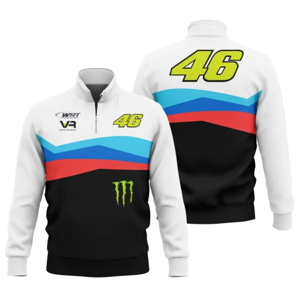 VR46 Racing Team Exclusive Logo Quarter Zip Sweatshirt QTVAGP120625A18VR46-QTZ