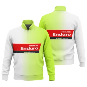 VR46 Racing Team Exclusive Logo Quarter Zip Sweatshirt QTVAGP130625A19VR46-QTZ