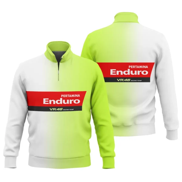 VR46 Racing Team Exclusive Logo Quarter Zip Sweatshirt QTVAGP130625A19VR46-QTZ