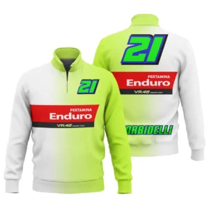 VR46 Racing Team Exclusive Logo Quarter Zip Sweatshirt QTVAGP130625A20VR46-QTZ