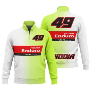 VR46 Racing Team Exclusive Logo Quarter Zip Sweatshirt QTVAGP130625A22VR46-QTZ