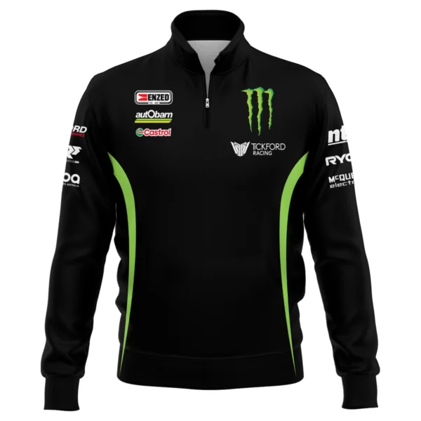 Monster Castrol Racing Exclusive Logo Quarter-Zip Sweatshirt HOSPC160625A01TF-QTZ - Image 2