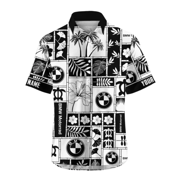 BMW Motorrad Exclusive Logo Hawaian Shirt QTVA150425HWBMW - Black - Image 2