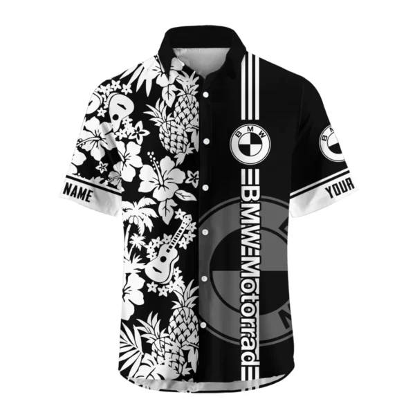 BMW Motorrad Exclusive Logo Hawaian Shirt QTVA160425HW02BMW - Black - Image 2