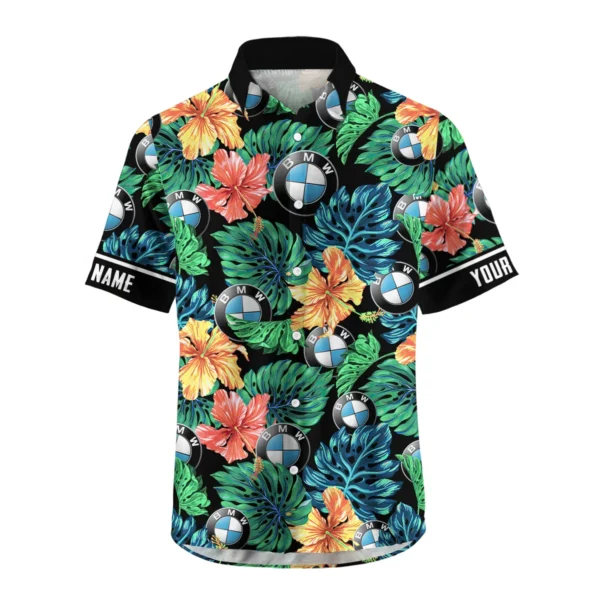 Triumph Motorcycles Exclusive Logo Hawaian Shirt QTVA220425HW04BMW - Black - Image 2