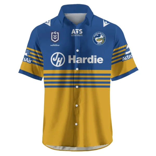 Parramatta Eels NRL Exclusive Logo Hawaiian Shirt QTVA050625NRL01PAR-HW - Image 2