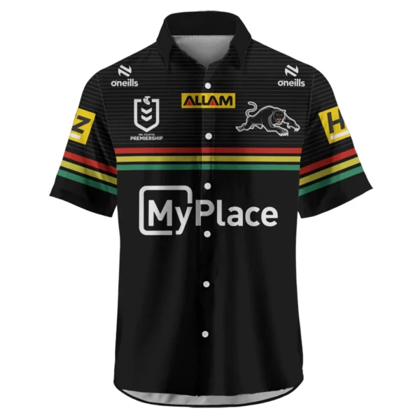 Penrith Panthers NRL Exclusive Logo Hawaiian Shirt QTVA050625NRL01PEN-HW - Image 2