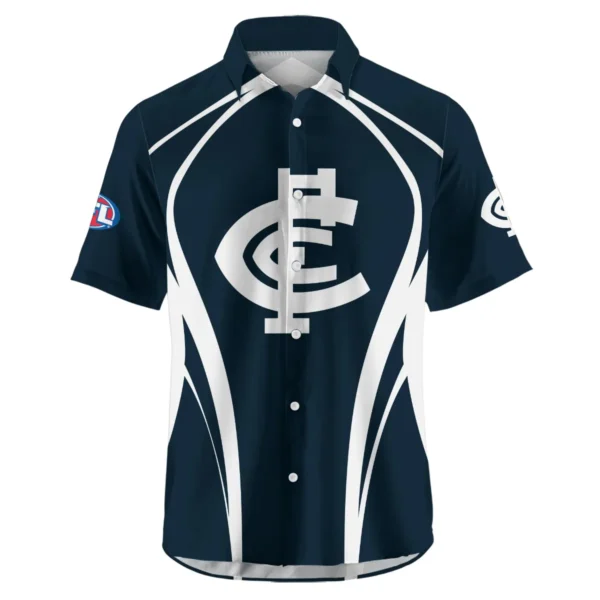 Carlton Blues AFL Exclusive Logo Hawaiian Shirt QTVA250625AFL03CARL-HW - Image 2