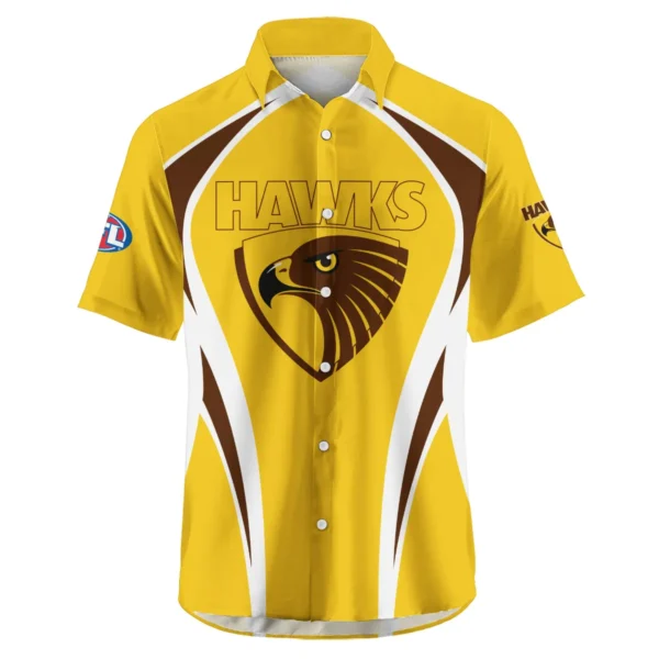 Hawthorn Hawks AFL Exclusive Logo Hawaiian Shirt QTVA250625AFL03HAW-HW - Image 2
