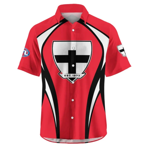 St Kilda Saints AFL Exclusive Logo Hawaiian Shirt QTVA250625AFL03STK-HW - Image 2