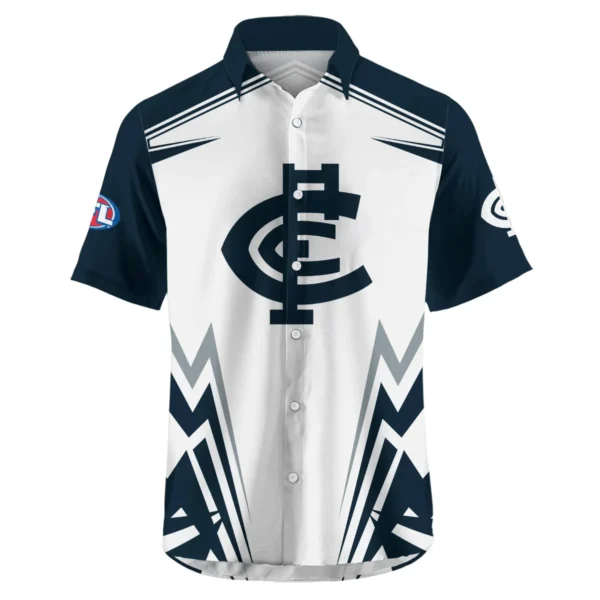Carlton Blues AFL Exclusive Logo Hawaiian Shirt QTVA270625AFL04CARL-HW - Image 2