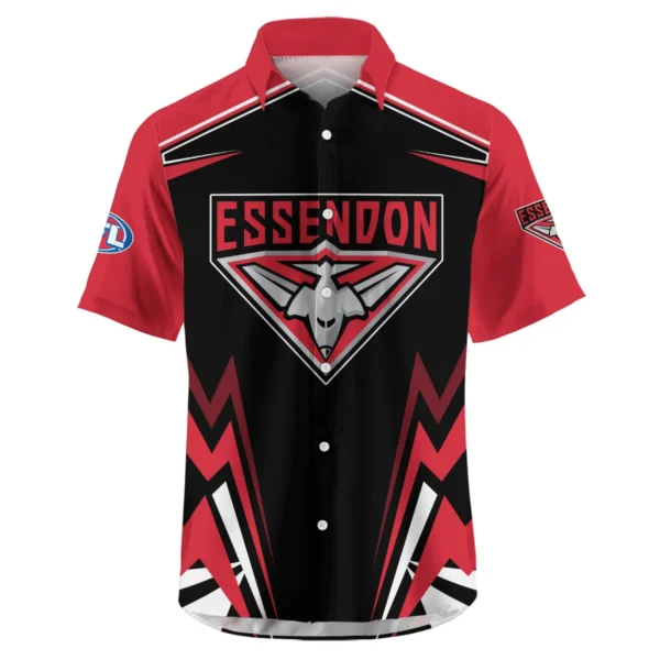 Essendon Bombers AFL Exclusive Logo Hawaiian Shirt QTVA270625AFL04ESS-HW - Image 2