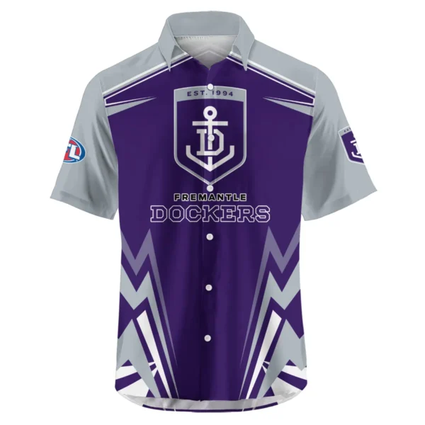 Fremantle Dockers AFL Exclusive Logo Hawaiian Shirt QTVA270625AFL04FRE-HW - Image 2