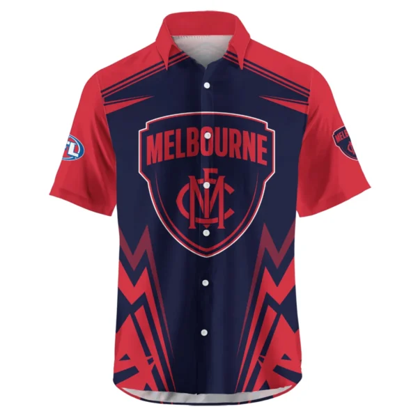 Melbourne Demons AFL Exclusive Logo Hawaiian Shirt QTVA270625AFL04MELB-HW - Image 2