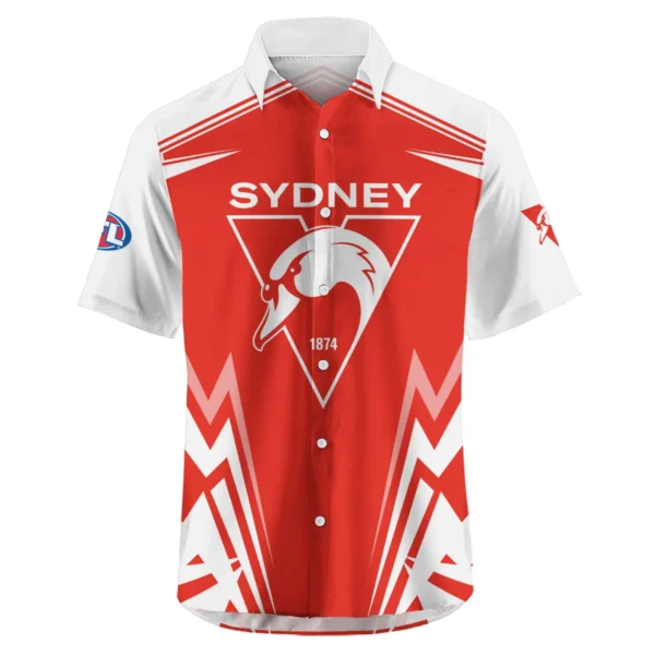 Sydney Swans AFL Exclusive Logo Hawaiian Shirt QTVA270625AFL04SYD-HW - Image 2
