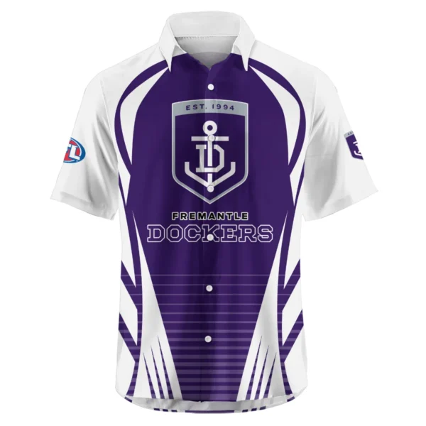 Fremantle Dockers AFL Exclusive Logo Hawaiian Shirt QTVA280625AFL05FRE-HW - Image 2