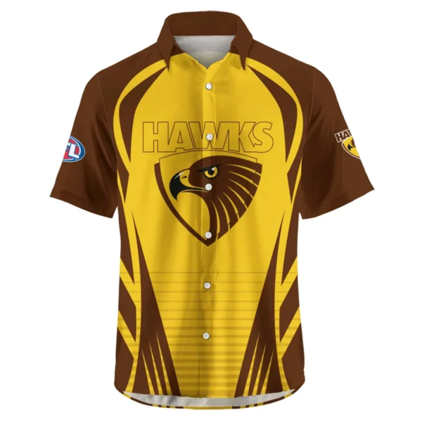 Hawthorn Hawks AFL Exclusive Logo Hawaiian Shirt QTVA280625AFL05HAW-HW - Image 2