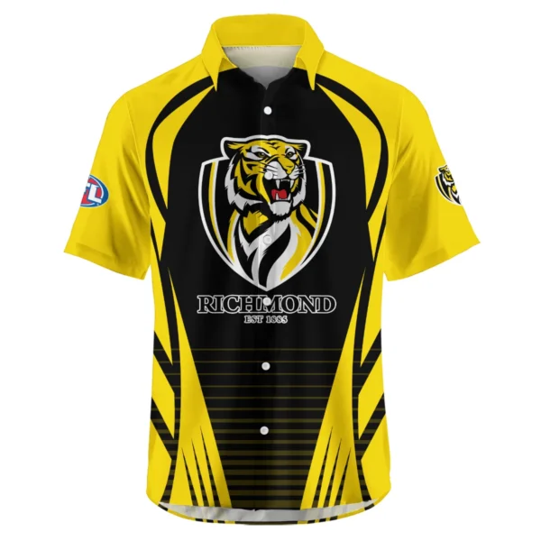 Richmond Tigers AFL Exclusive Logo Hawaiian Shirt QTVA280625AFL05RICH-HW - Image 2