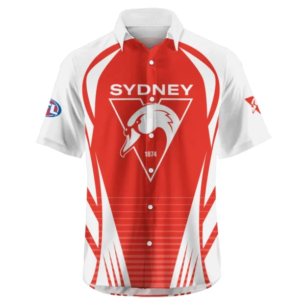 Sydney Swans AFL Exclusive Logo Hawaiian Shirt QTVA280625AFL05SYD-HW - Image 2