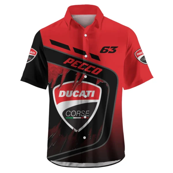 Francesco Bagnaia Ducati Lenovo Team Exclusive Logo Hawaiian Shirt QTVAGP060625A7DUC-HW - Image 2