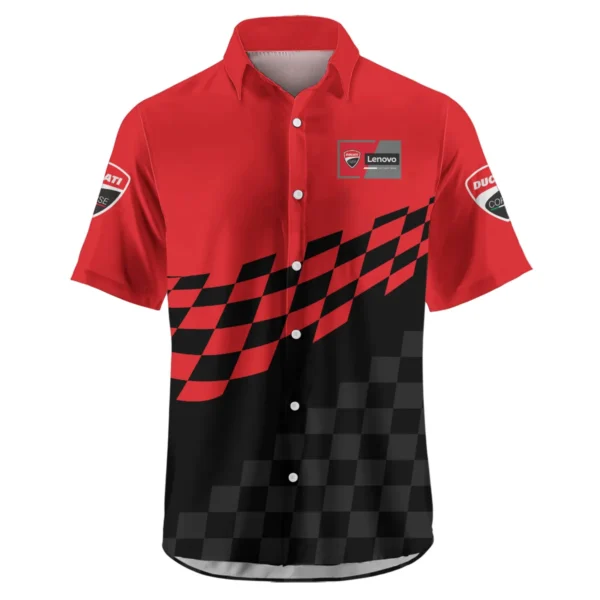 Ducati Lenovo Team Exclusive Logo Hawaiian Shirt QTVAGP100625A11DUC-HW - Image 2