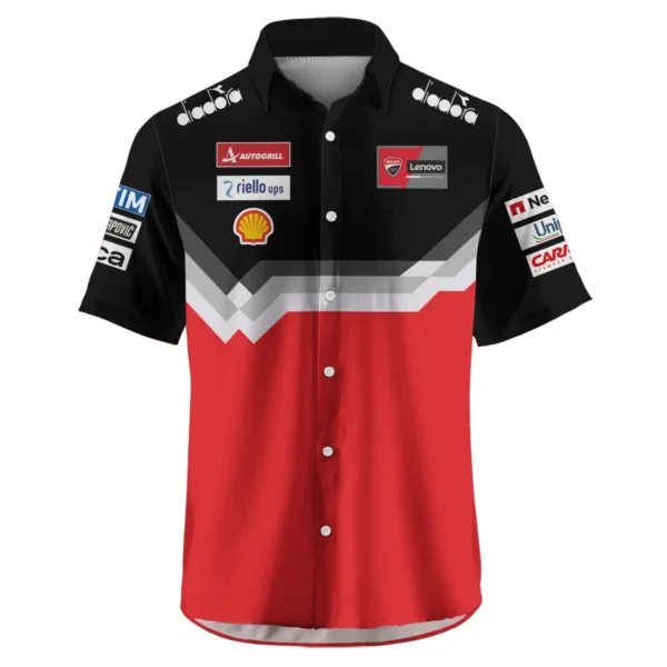 Francesco Bagnaia Ducati Lenovo Team Exclusive Logo Hawaiian Shirt QTVAGP110625A13DUC-HW - Image 2