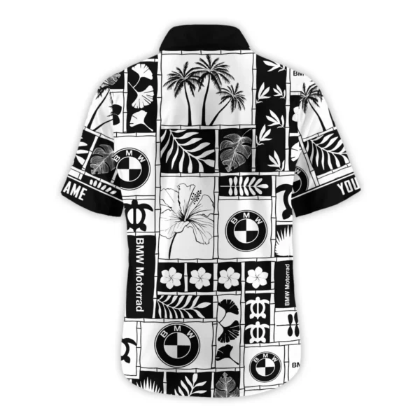 BMW Motorrad Exclusive Logo Hawaian Shirt QTVA150425HWBMW - Black - Image 3