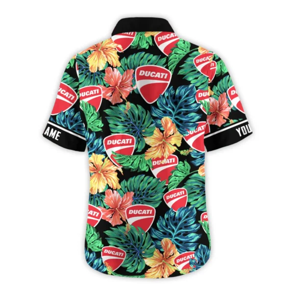 Triumph Motorcycles Exclusive Logo Hawaian Shirt QTVA220425HW04DUC - Black - Image 3