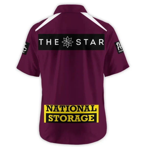 Brisbane Broncos NRL Exclusive Logo Hawaiian Shirt QTVA050625NRL01BRI-HW - Image 3