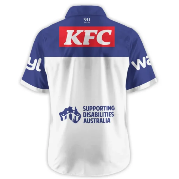 Canterbury-Bankstown Bulldogs NRL Exclusive Logo Hawaiian Shirt QTVA050625NRL01CBY-HW - Image 3