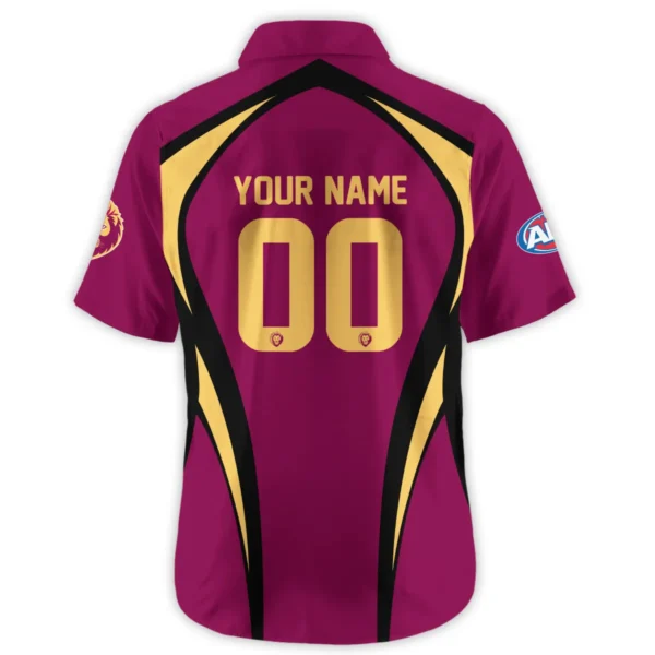 Brisbane Lions AFL Exclusive Logo Hawaiian Shirt QTVA250625AFL03BL-HW - Image 3