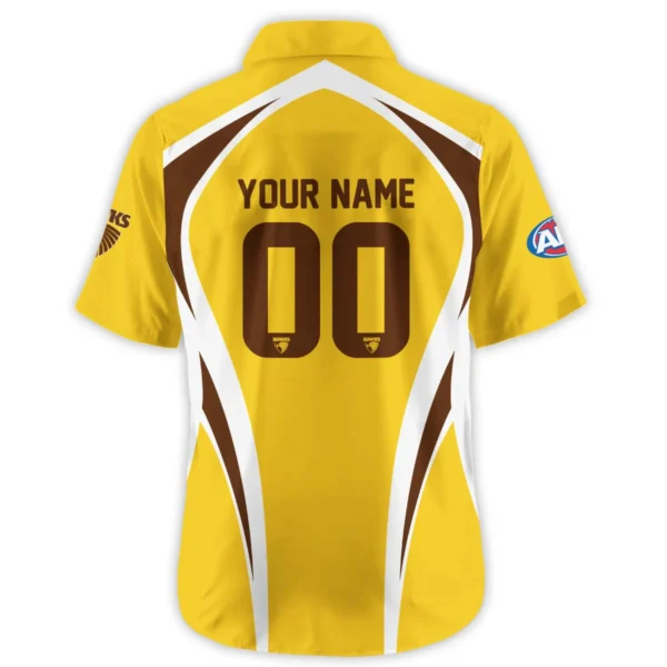 Hawthorn Hawks AFL Exclusive Logo Hawaiian Shirt QTVA250625AFL03HAW-HW - Image 3