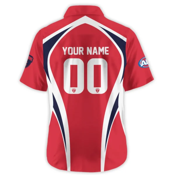 Melbourne Demons AFL Exclusive Logo Hawaiian Shirt QTVA250625AFL03MELB-HW - Image 3