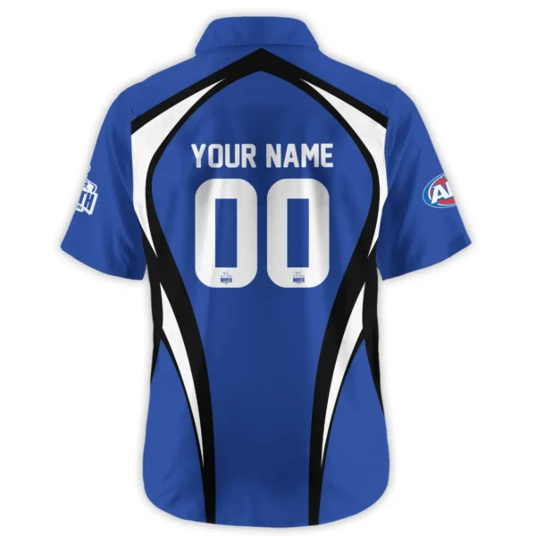 North Melbourne Kangaroos AFL Exclusive Logo Hawaiian Shirt QTVA250625AFL03NMFC-HW - Image 3