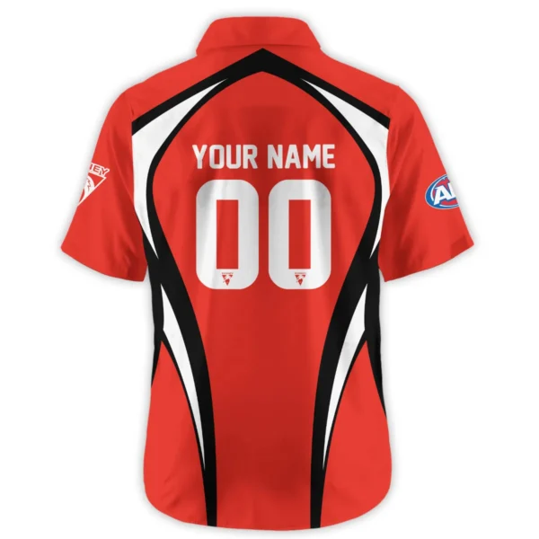 Sydney Swans AFL Exclusive Logo Hawaiian Shirt QTVA250625AFL03SYD-HW - Image 3