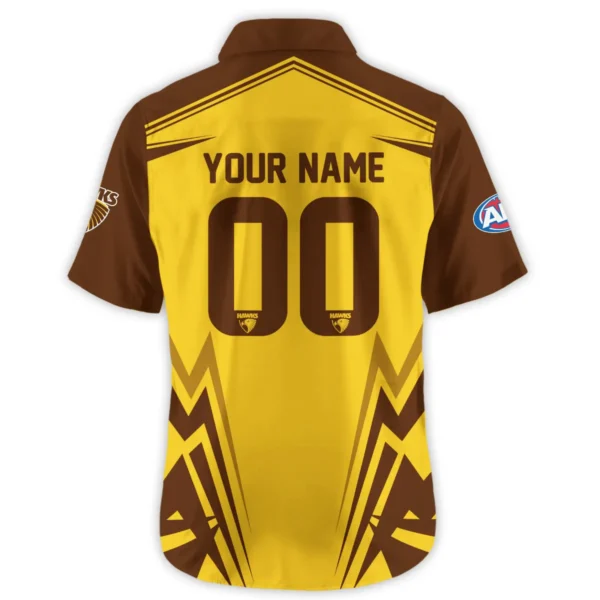 Hawthorn Hawks AFL Exclusive Logo Hawaiian Shirt QTVA270625AFL04HAW-HW - Image 3