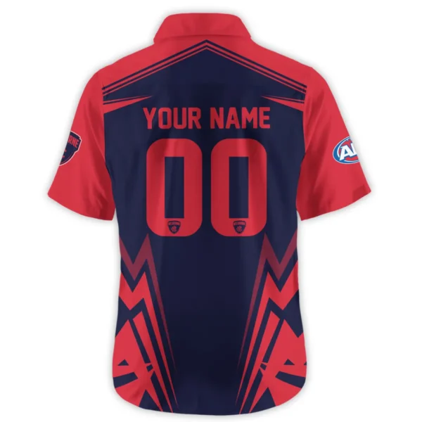 Melbourne Demons AFL Exclusive Logo Hawaiian Shirt QTVA270625AFL04MELB-HW - Image 3