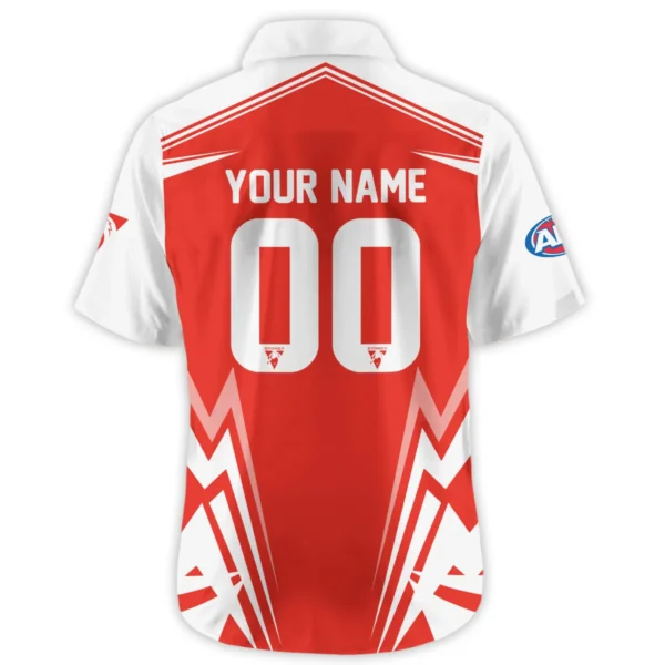 Sydney Swans AFL Exclusive Logo Hawaiian Shirt QTVA270625AFL04SYD-HW - Image 3