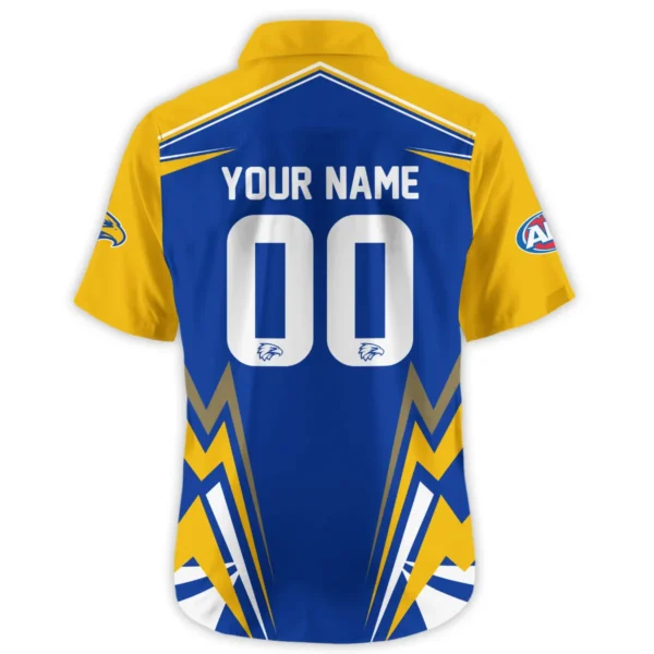 West Coast Eagles AFL Exclusive Logo Hawaiian Shirt QTVA270625AFL04WCE-HW - Image 3