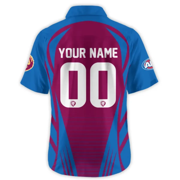 Brisbane Lions AFL Exclusive Logo Hawaiian Shirt QTVA280625AFL05BL-HW - Image 3