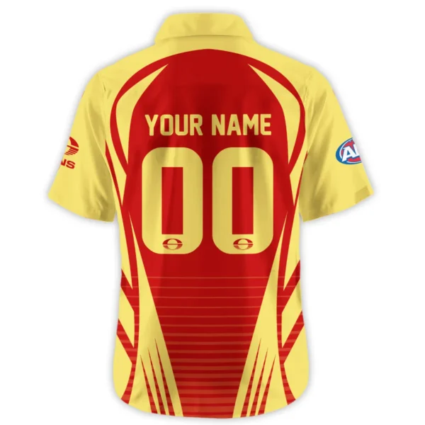 Gold Coast SUNS AFL Exclusive Logo Hawaiian Shirt QTVA280625AFL05GCFC-HW - Image 3