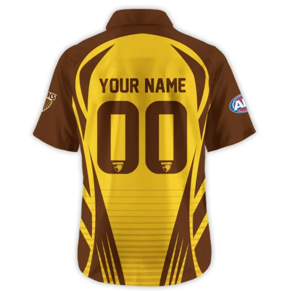 Hawthorn Hawks AFL Exclusive Logo Hawaiian Shirt QTVA280625AFL05HAW-HW - Image 3