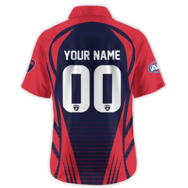 Melbourne Demons AFL Exclusive Logo Hawaiian Shirt QTVA280625AFL05MELB-HW - Image 3