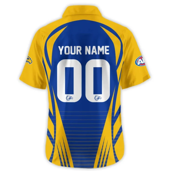 West Coast Eagles AFL Exclusive Logo Hawaiian Shirt QTVA280625AFL05WCE-HW - Image 3